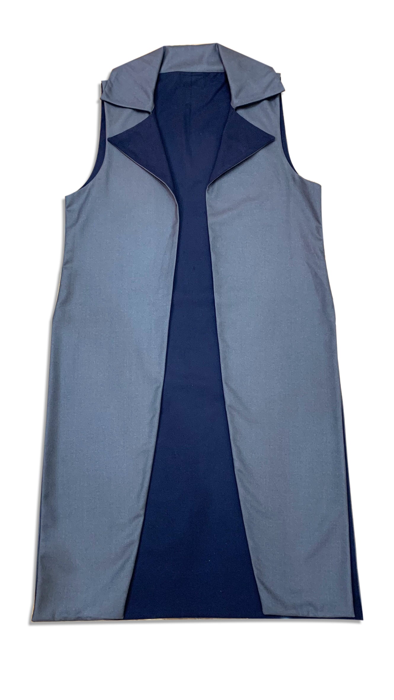 winter clothes/long-coat/denim-coat/long-denim/coat/reversible/women's coat/winter fabric
